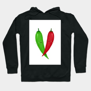 Green chilli red chilli Hoodie